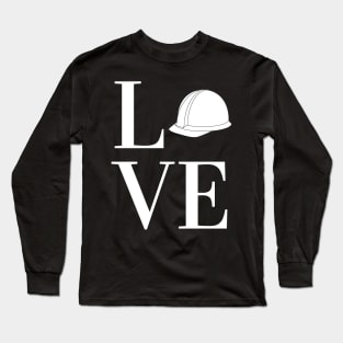 I love Architecture - Construction Helmet Long Sleeve T-Shirt